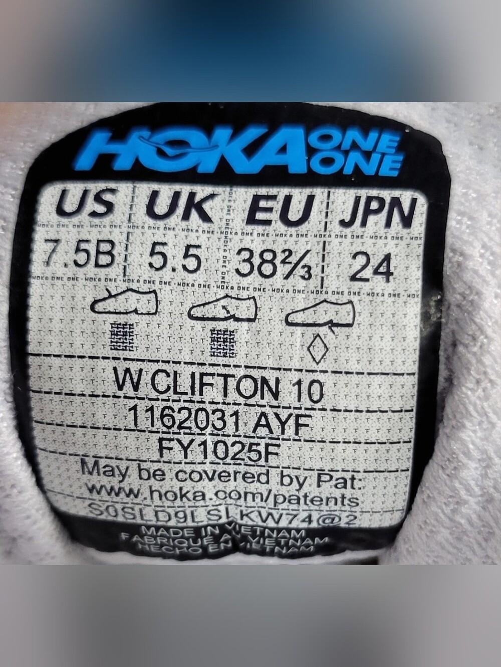 Hoka One One Clifton 10 Womens Size US 7.5B Ash Gray/Foggy Gray Athletic Shoes - Picture 15 of 15